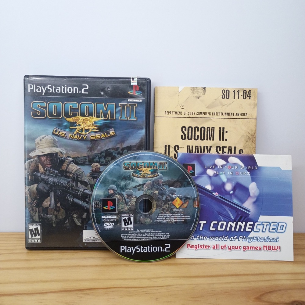 PS2 SOCOM 2 Greatest Hits (Sony PlayStation 2, 2003) CIB Tested